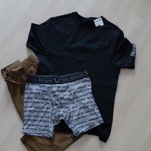 True Religion Tan Kids Joggers  3 Pieces New